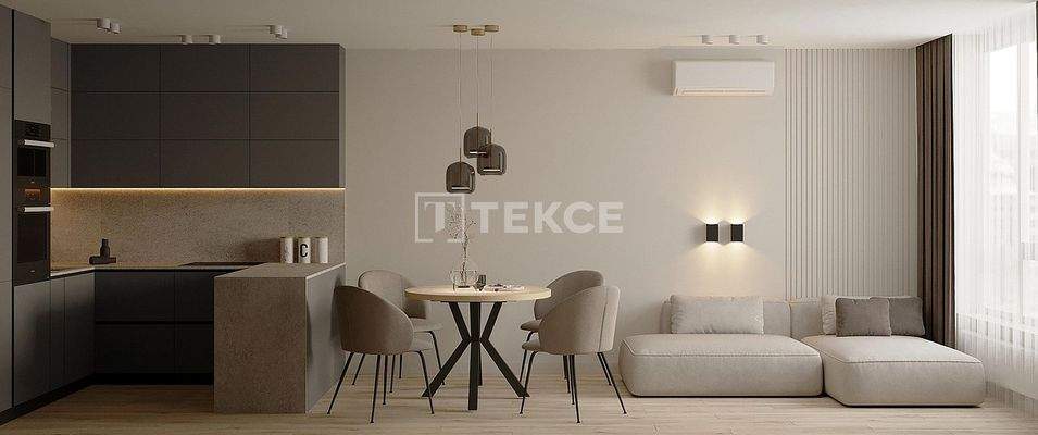 Apartments in a Project Near the Airport in Altıntaş Antalya