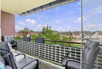 Blick vom Balkon