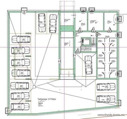 Grundriss | Tiefgarage