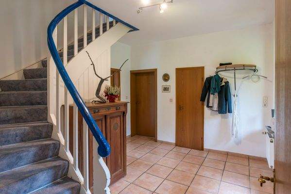 Treppe zum Dachgeschoss