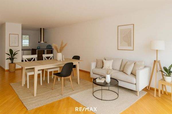 Landeck - Wohnung - Wohn-Ess-Kochbereich Visualisi