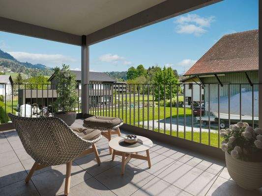 Auf dem Buehel, Wolfurt-Aussicht-Whg-B06