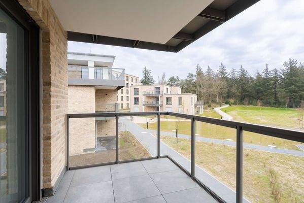 Balkon mit Blick ins Grüne