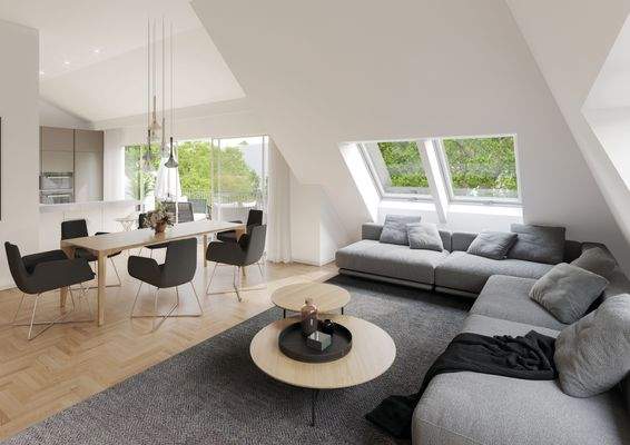 Visualisierung Dachterasse Wohnung