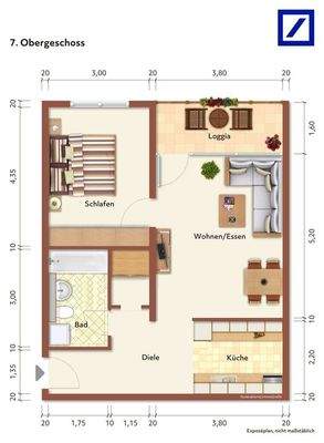 Grundrissplan Exposé