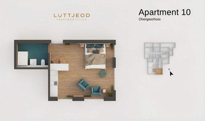 Grundriss Ap. 10 Lüttjeod