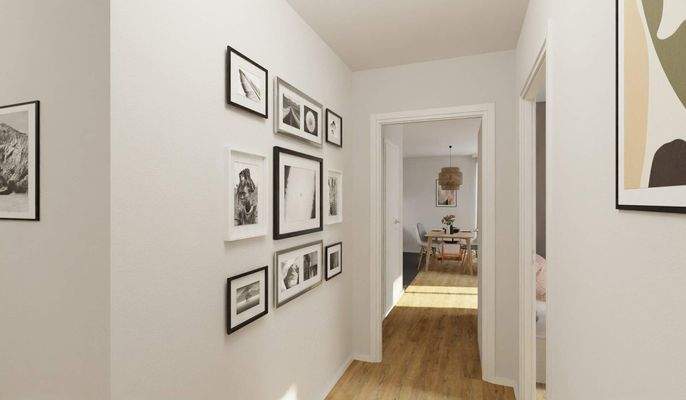 Heller und freundlicher Flur