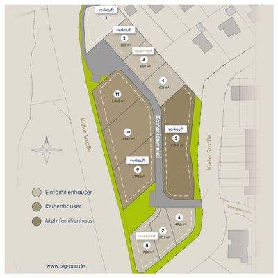 Lageplan Wohngebiet Dänisch Nienhof
