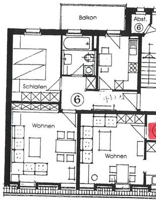 Grundriss WE 6 