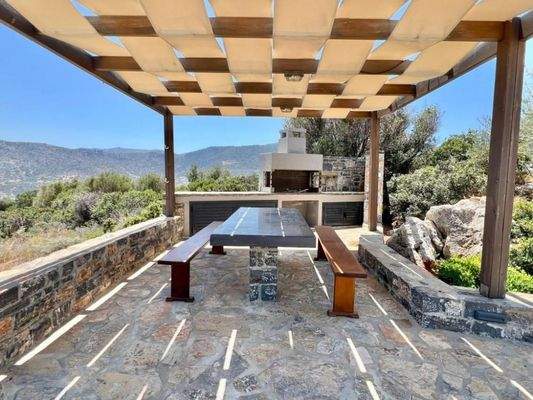 MIT VIDEO! Kreta, Kalo Chorio: Elegante freistehende Villa mit Meerblick zu verkaufen