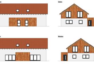 Ansichten Doppelhaus