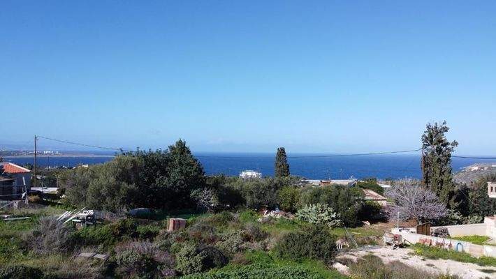 Kreta, Chorafakia: Grundstück mit Meerblick in Akrotiri zu verkaufen