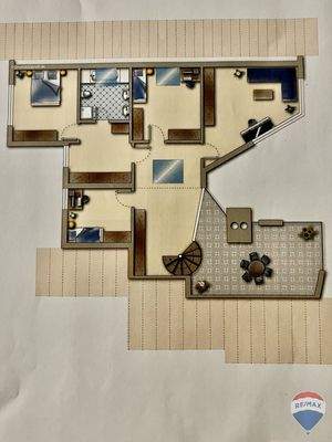 Grundriss möbliert OG