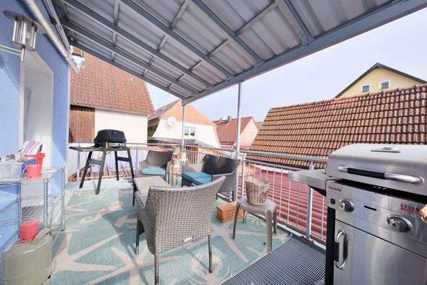 Balkon / großes Haus