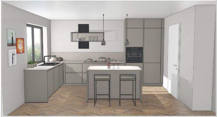 Wohnung 01 - Musterküche