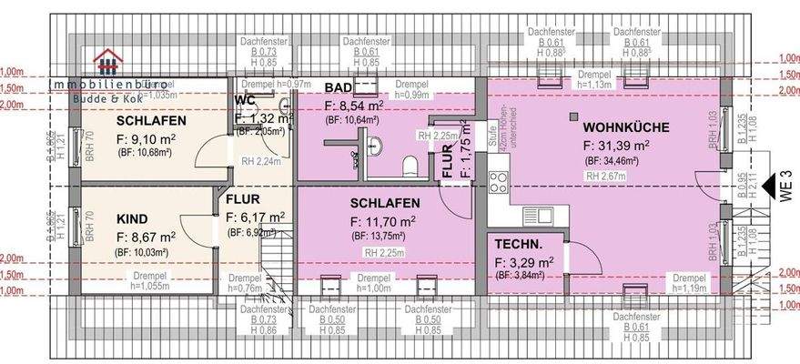 Grundriss Dachgeschoß