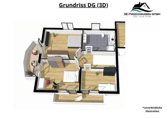 Grundriss DG 3D