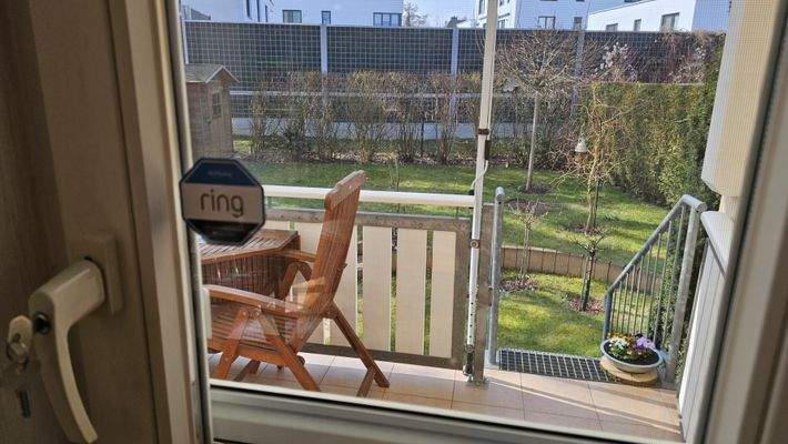 Blick aus dem Wohnzimmer