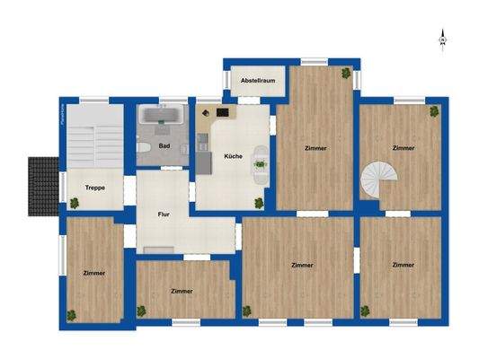 Grundriss Obergeschoss