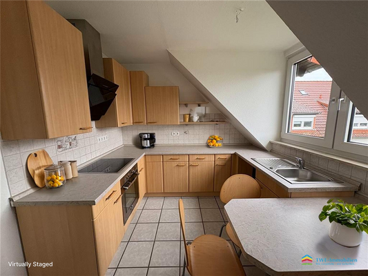 Küche - virtually staged