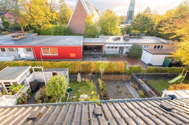 Blick aus dem Dachfenster