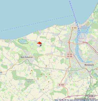 Lageplan mit Rostock und Bad Doberan