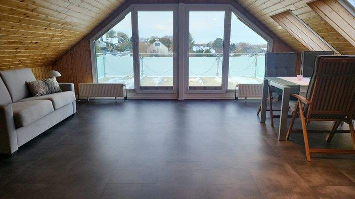 Studio mit neuem Bodenbelag