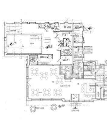 Grundriss Freizeitbereich