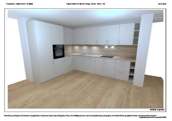 Küchenvisualisierung, WE2