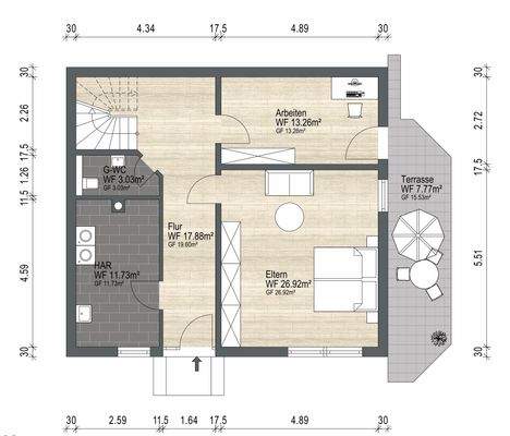 Grundrissplan Untergeschoss 