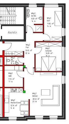 Grundriss EG Whg. 2
