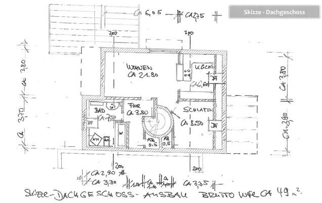 Grundriss Dachgeschoss