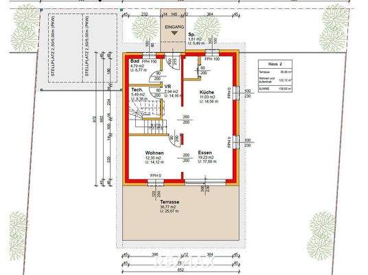 Grundriss Erdgeschoss Beispiel