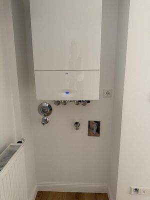 Therme und Waschanschluss