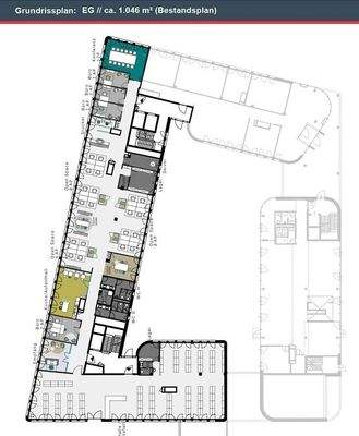 Grundriss EG NOIII 1046 m² Bestand