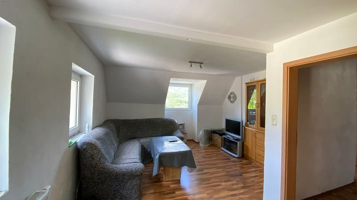 Wohnzimmer im Dachgeschoss