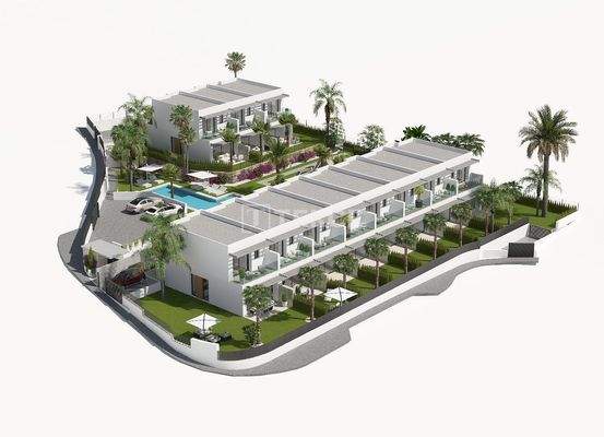 Elegant 3-Bed Villas in Finestrat with Communal Pool & Garden