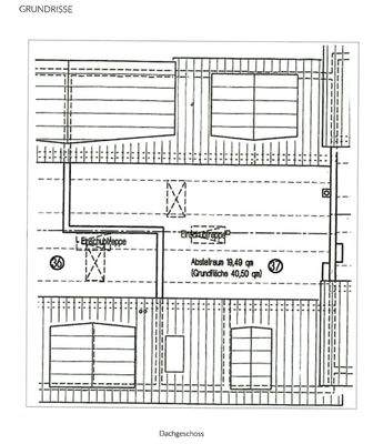 Grundriss Spitzboden