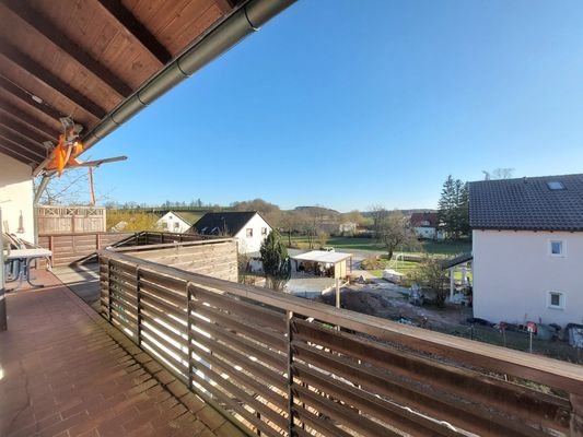 Blick vom Balkon