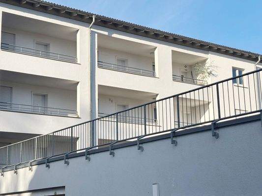 Die rückwärtige Hausansicht