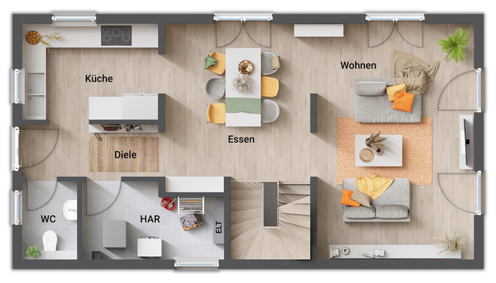 Grundriss-Einfamilienhaus-Aura-125-Erdgeschoss-mit-Keller