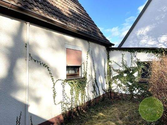 Ansicht Haus Übergang Garage