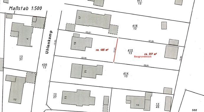 Top Baugrundstück für Stadtvilla in Norderstedt-Harksheide