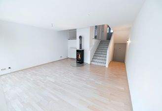 Wohnzimmer mit Kaminofen