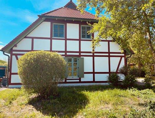 Seitenansicht vom Haus