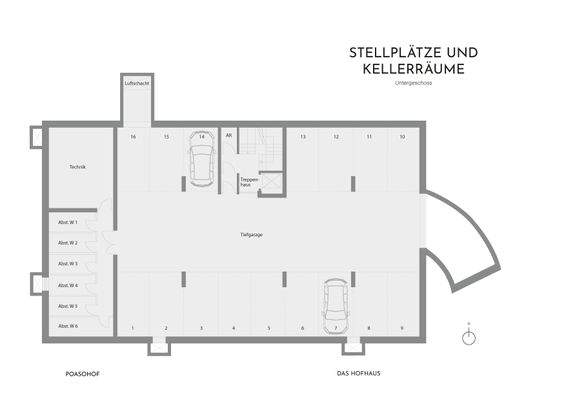 Tiefgarage Grundriss
