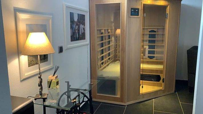 Sauna und Fitnessraum