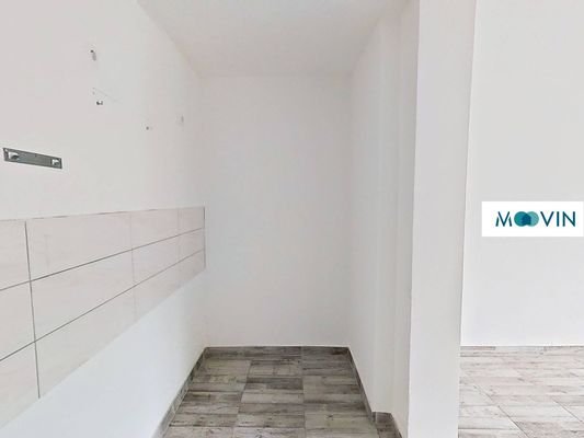 Ansicht V: Wohn- und Esszimmer mit offenem Küchenbereich (Beispiel)