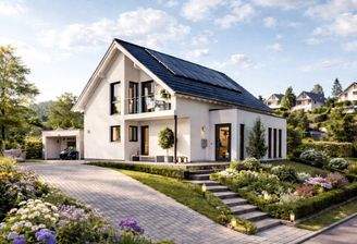 Modernes Traumhaus mit Solaranlage