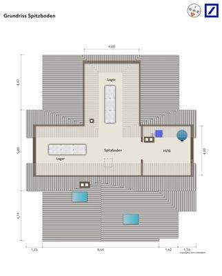 Grundriss Villa Spitzboden